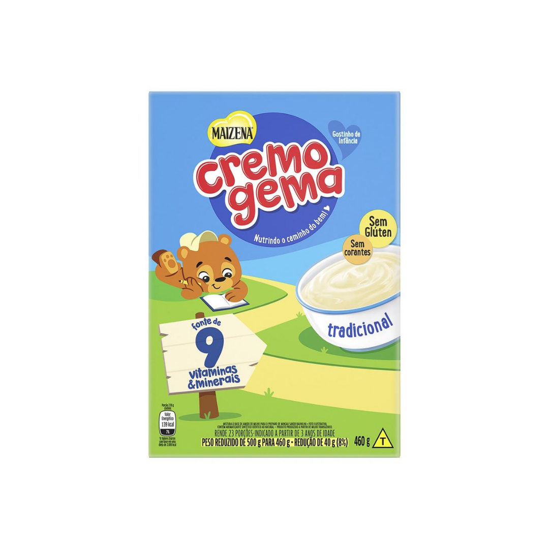 Cremogema Maizena Tradicional Caixa (550g)